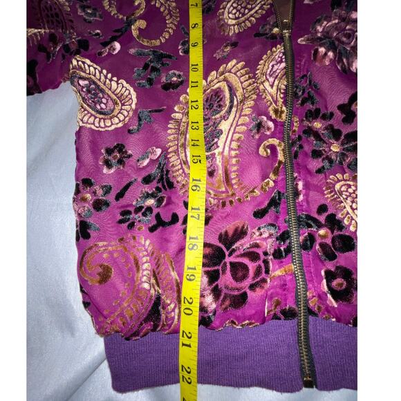 Fashion Nova Purple Brocade Jacket - Size S - Fully Lined & Gorgeous - Picture 9 of 11